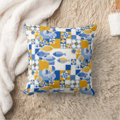 海とタイル クッション (ブランケット)