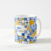 海とタイル コーヒーマグカップ (正面右)