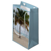 海とビーチとPalm Tree スモールペーパーバッグ (正面アングル)