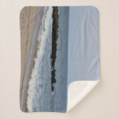 海とビーチの写真 シェルパブランケット (正面)