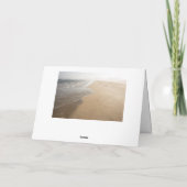 海とビーチグリーティングカード カード (裏面)