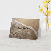 海とビーチグリーティングカード カード (黄色い花)