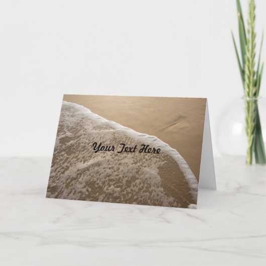 海とビーチグリーティングカード カード (正面)