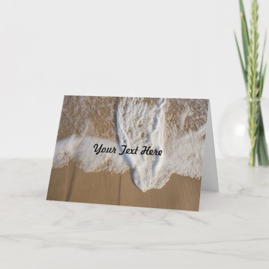 海とビーチグリーティングカード カード (正面)