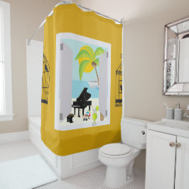 海とビーチ シャワーカーテン