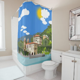 海とビーチ シャワーカーテン