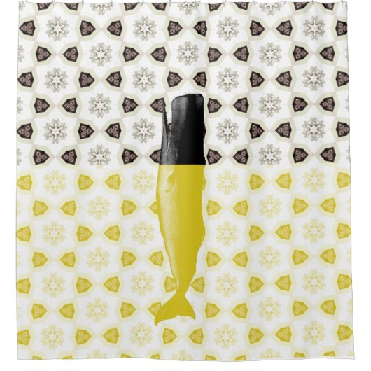 海とビーチ シャワーカーテン (正面)