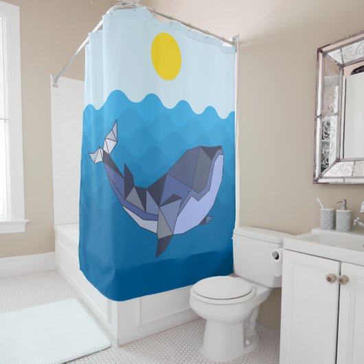 海とビーチ シャワーカーテン (インサイチュ)