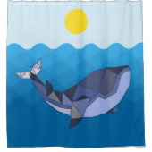 海とビーチ シャワーカーテン (正面)