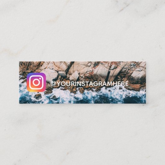 海とビーチ スキニー名刺 (正面)