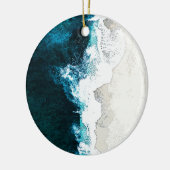 海とビーチ セラミックオーナメント (左)