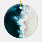 海とビーチ セラミックオーナメント (裏面)