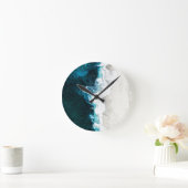 海とビーチ ラウンド壁時計 (ホーム)