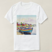 海とビーチ Tシャツ (デザイン正面)