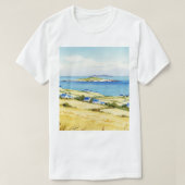 海とビーチ Tシャツ (デザイン正面)