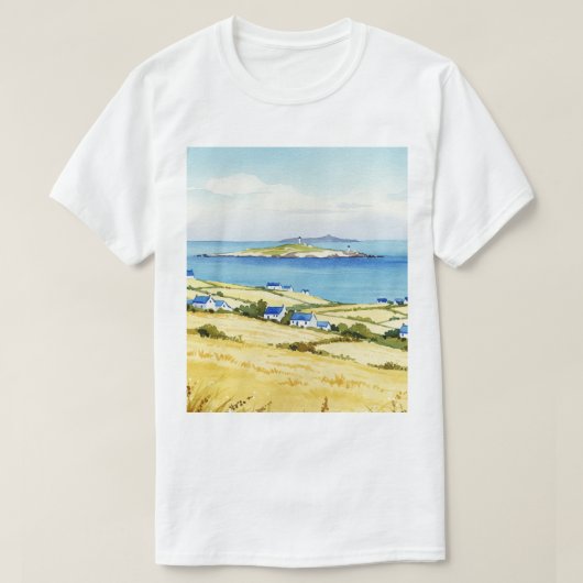 海とビーチ Tシャツ (デザイン正面)