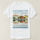 海とビーチ Tシャツ (デザイン正面)