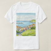 海とビーチ Tシャツ (デザイン正面)