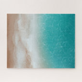 海とビーチAbove カッコいい抽象芸術 ジグソーパズル (横)