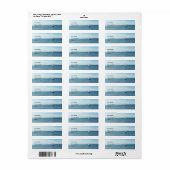 海とボートの住所 シール (フルシート)