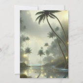 海とヤシ結婚の木 招待状 (裏面)