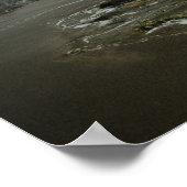 海と劇的な空の美しい風景 ポスター (角)