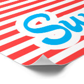 海と太陽と塩と砂、夏の時間 ポスター (角)