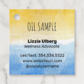 海と太陽の景観必須油サンプル フェイバータグ (正面)