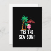 海と太陽の熱帯クリスマスシーズンSanta Fl 招待状 (正面/裏面)