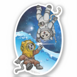 海と宇宙の猫ちゃん- Benefits PACR シール