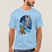 海と宇宙の猫ちゃん- Benefits PACR Tシャツ (正面)