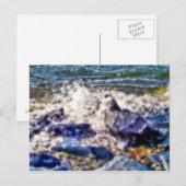 海と岩 ポストカード (正面/裏面)