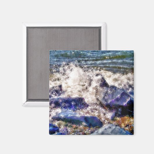 海と岩 マグネット (正面/裏面)