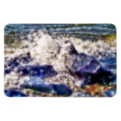 海と岩 マグネット (横)