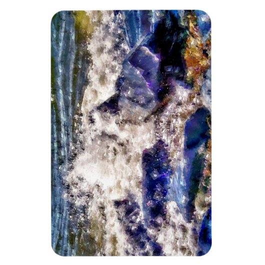 海と岩 マグネット (縦)