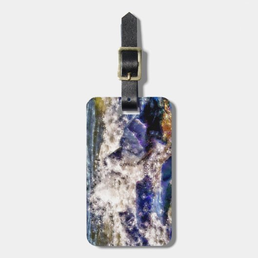 海と岩 ラゲッジタグ (正面縦)