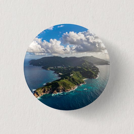 海と島 缶バッジ (正面)
