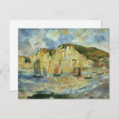 海と崖バイピエールルノアールヴィンテージファインアート (正面/裏面)