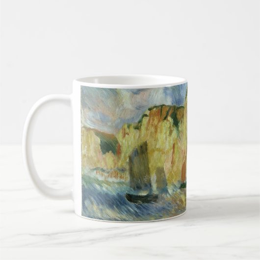 海と崖バイピエールルノアールヴィンテージファインアート コーヒーマグカップ (左)