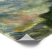 海と崖バイピエールルノアールヴィンテージファインアート ポスター (角)