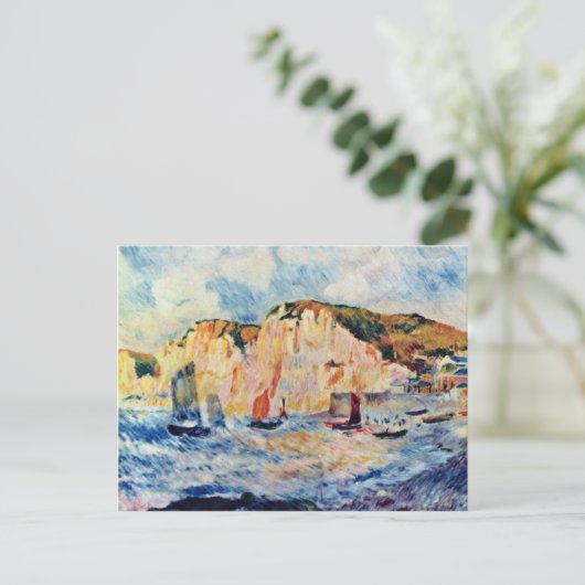 海と崖ピエール=オーギュストルノアール ポストカード (スタンド正面)