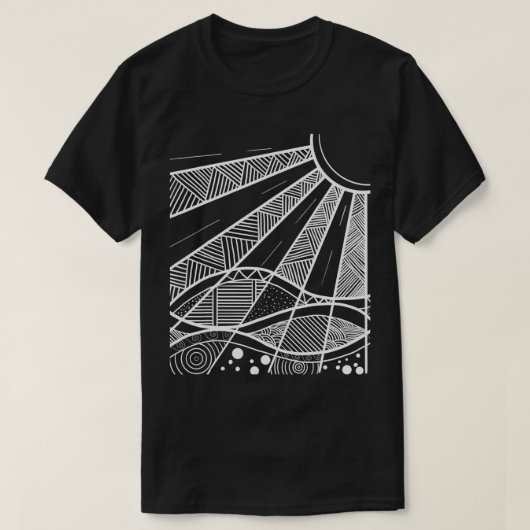 海と嵐 Tシャツ (デザイン正面)