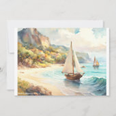 海と帆船のある風景 (正面)