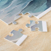 海と帆船のある風景 ジグソーパズル (側面)