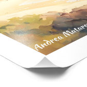 海と帆船のある風景 フォトプリント            (角)