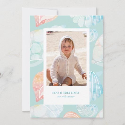 海と挨拶のシェルの水 シーズンカード (正面)