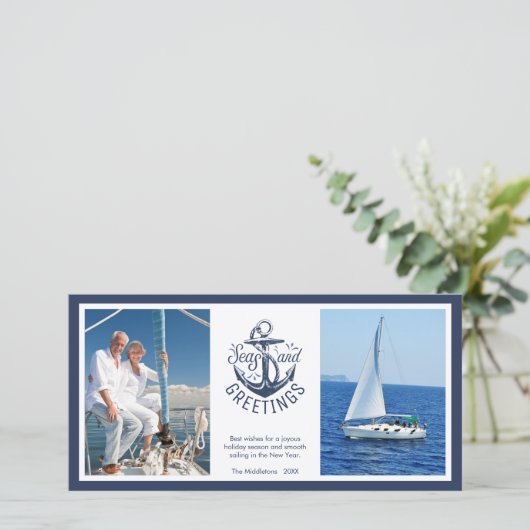 海と挨拶クリスマスフォト航海のいかり シーズンカード (スタンド正面)