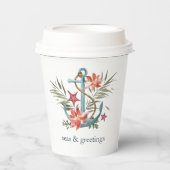 海と挨拶 |クリスマス航海の。 紙コップ (正面)