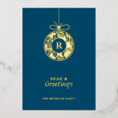 海と挨拶 シーシェル オーナメント 箔シーズンカード (正面)