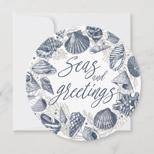 海と挨拶 |シーシ航海のェルのフォトカード 招待状 (正面)